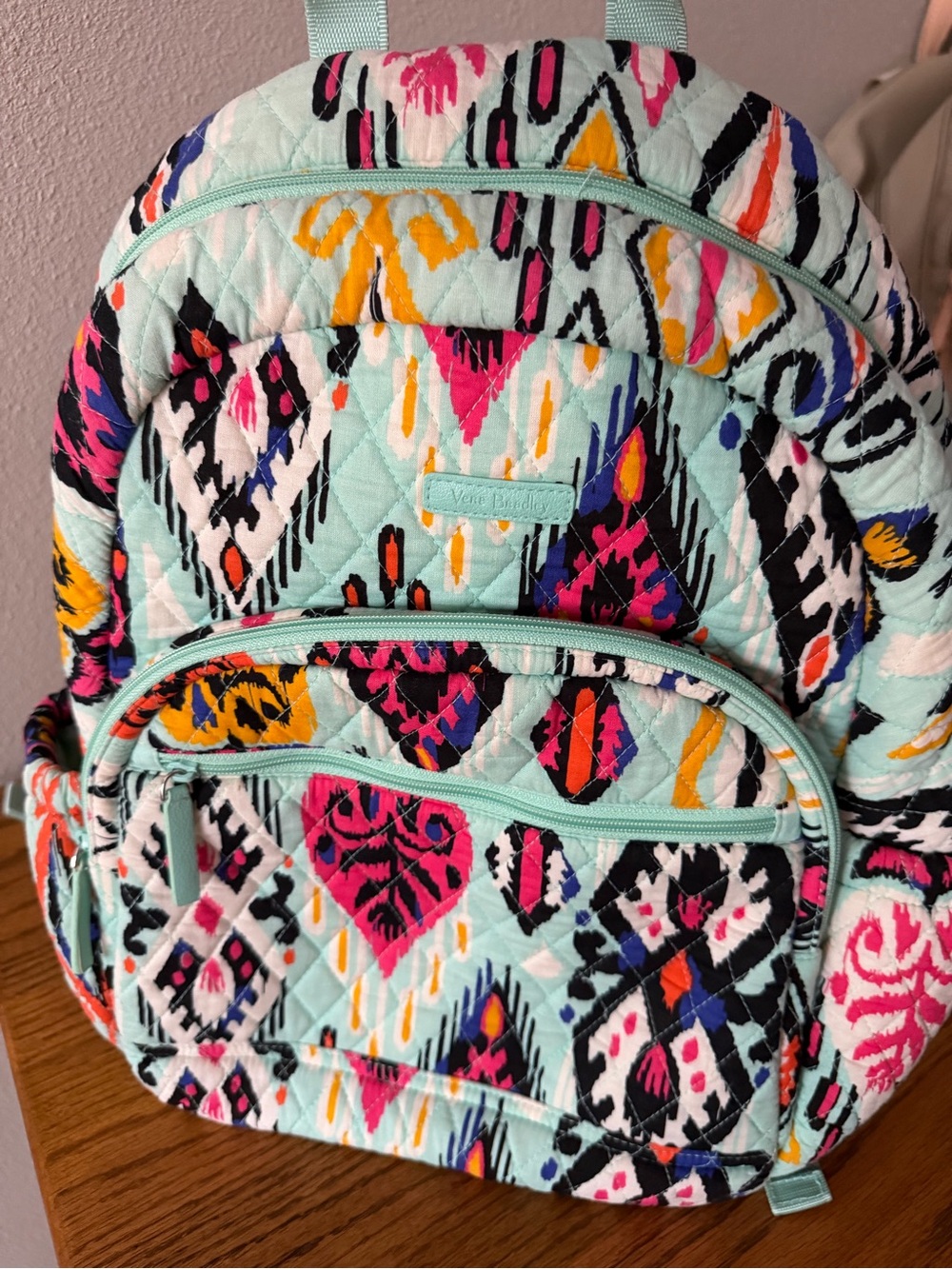 Vera Bradley Mint Southwest Quilted Backpack